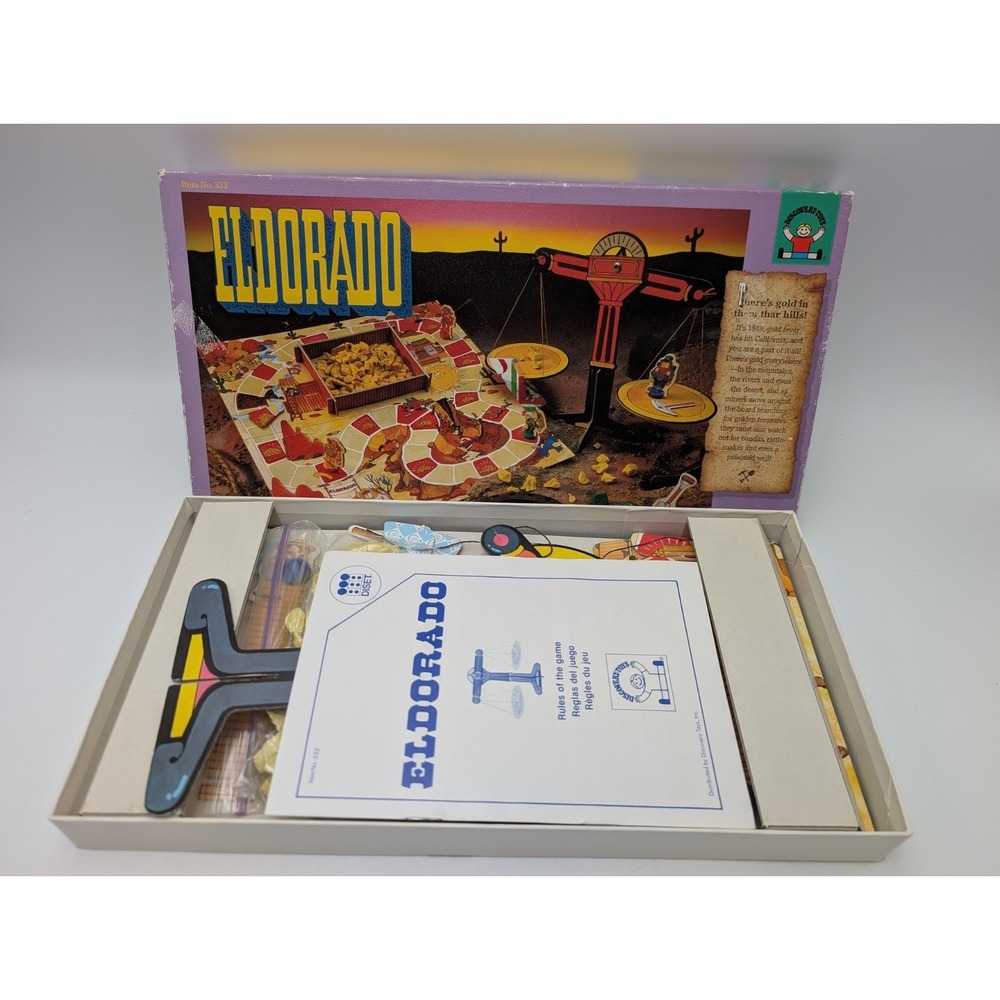1988 Eldorado Gold Rush Eureka Board Game by‎ Discovery Toys Complete Vintage